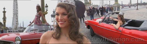 Photos   Laury Thilleman en plein shooting à Paris