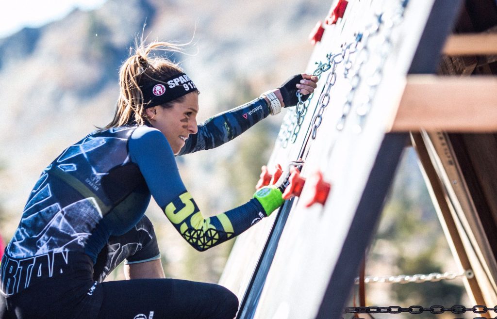 Laury Thilleman à la Spartan race du Lac Tahoe Laury Thilleman